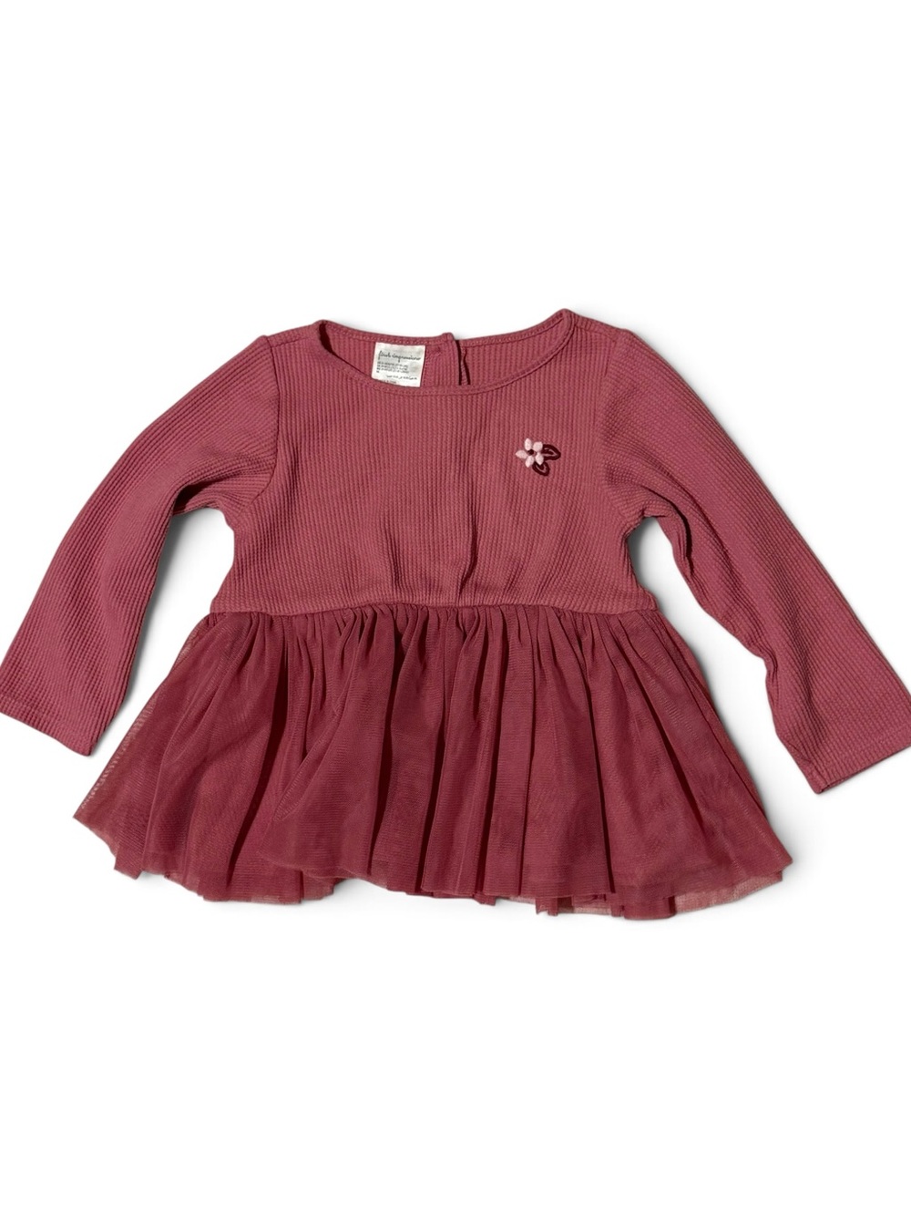 First Impressions Y2K Baby Girl 24M Tulle Long
Sleeve Tunic